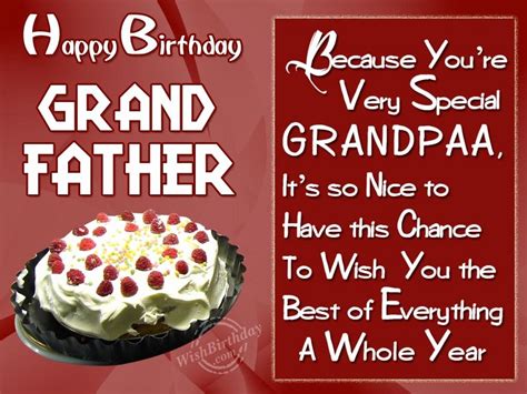 Happy Birthday Wishes For Grandfather | Birthday wishes, Happy birthday wishes, 7th birthday wishes