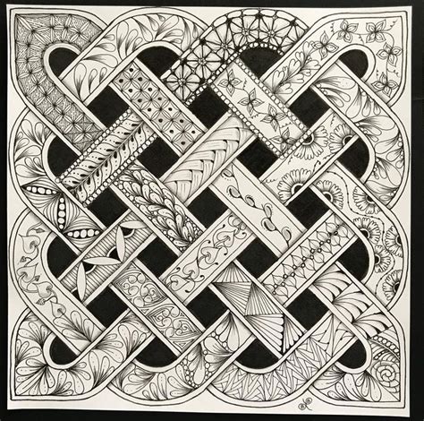 Inspired By Zentangle Patterns And Starter Pages Of 2020 Zentangle