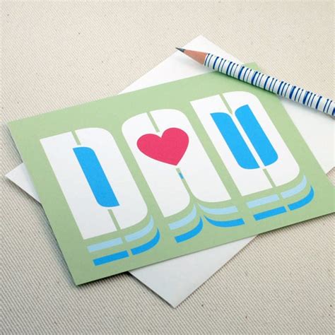 Fathers Day Card I Love You Dad Greeting Card by Oh Geez | Etsy