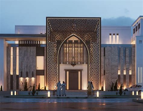 Arabic Private Villa Uae On Behance House Outside Design Mosque
