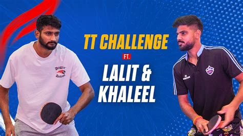 Tt Challenge With Lalit And Khaleel Ipl 2023 Youtube