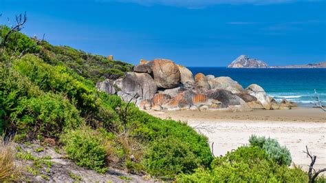 Whisky Bay In The Bass Strait Wilsons Promontory National Park Stock