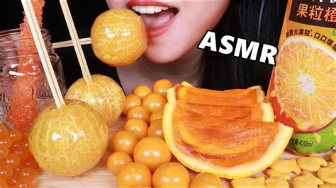 Asmr Eating Sounds Tanghulu Candied Fruit Popping Boba Rock Candy
