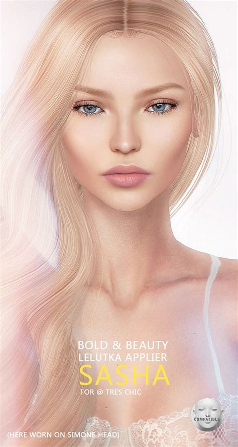 Bold And Beauty Sasha Skin Lelutka Applier The Sims 4 Skin