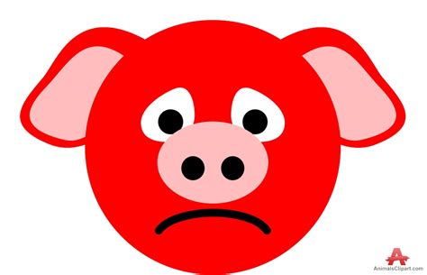 Pig Clipart Face Sad Clip Art Library
