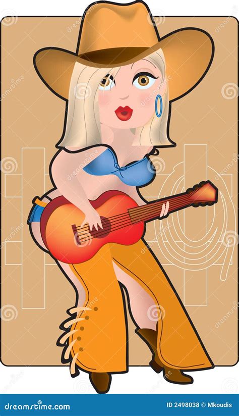 Young Cowgirl Stock Vector Illustration Of Rancher Female 2498038