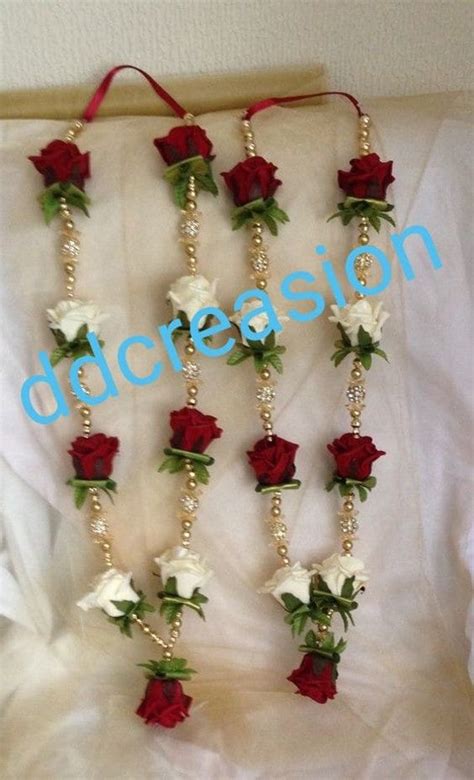 Pack Of 2 Artificial Rose Jaimala Puja Mala Wedding Varmala Etsy