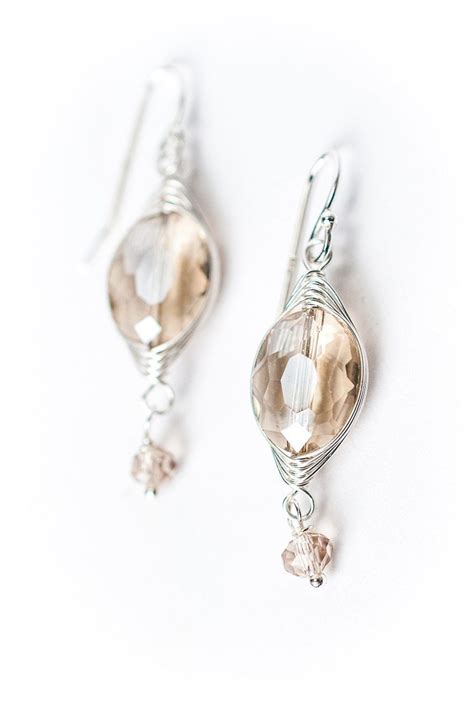 An Avd Classic These Handmade Silver And Crystal Earrings For Women