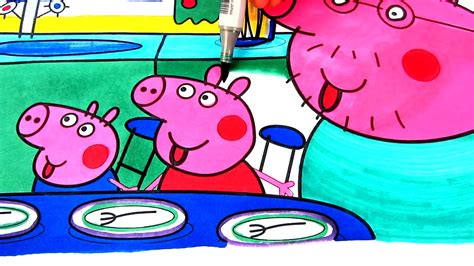 Coloring Pages For Kids Peppa Pig Family - Coloring and Drawing