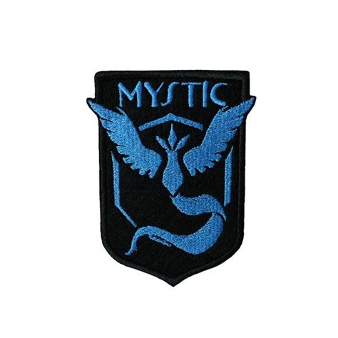 Pokemon Go Mystic Blue Team Logo Embroidered Iron On Sew On Appliqué