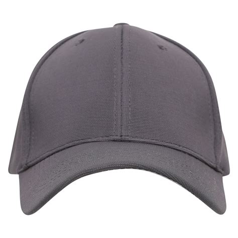 Designer Baseball Cap Fitted Plain Curved Peak Caps Black Grey Navy Ebay