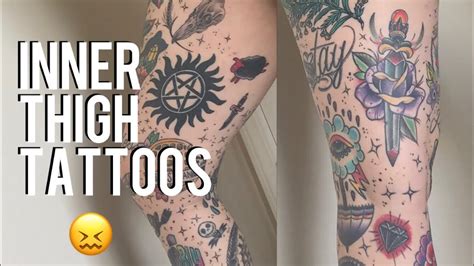 All About My Inner Thigh Tattoos Youtube