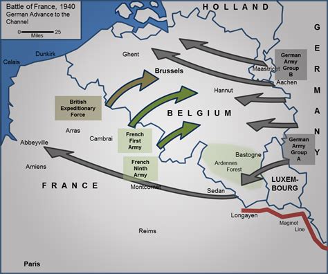 German Invasion Of France Map United States Map