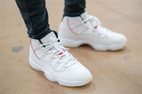 Heres How The Air Jordan 11 Platinum Tint Looks On Feet •