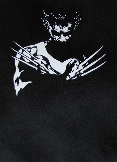 Wolverine Stencil Silouettes And Stencils Pinterest Stenciling