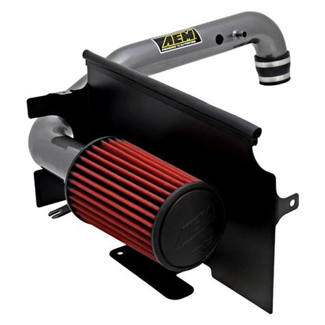 AEM Intakes DC Brute Force Aluminum Gunmetal Gray Cold Air Intake System With Red Filter