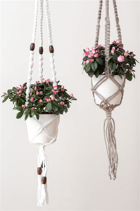DIY Pattern Macramé Hanging Basket Zpagetti