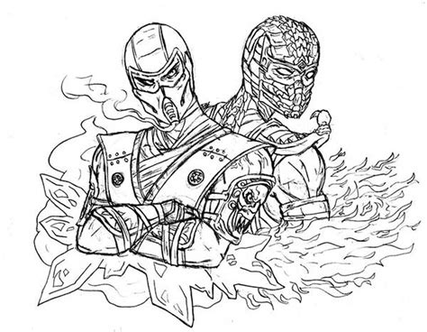 79 dessins du jeu Mortal Kombat à colorier peindre 1200Artists