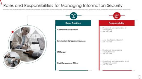 Risk Management Framework For Information Security Roles And