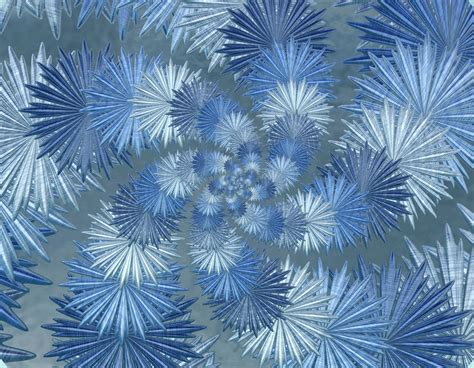 Free Stock Winter Fractals Blue Ice Stars By Fractalcaleidoscope On
