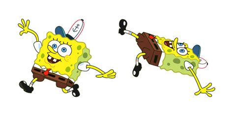 Spongebob Slipping On Ice Cursor Custom Cursor
