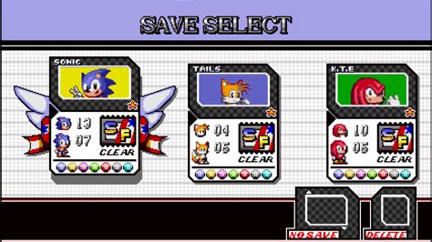 100 Save File Sonic The Hedgehog Forever Mods