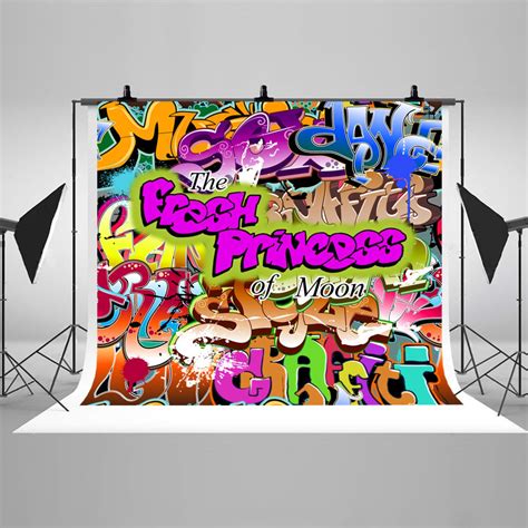 Fresh Princess Graffiti Wall Banner Photography Backdrops Baby Etsy