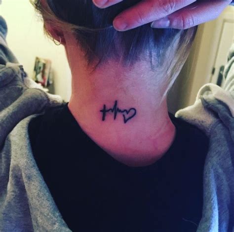 Faith Hope Love Tattoo On Neck