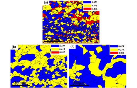 Microstructure Characteristics Maps Of Recrystallized Grains