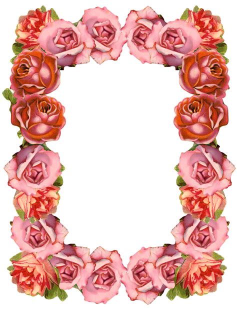 Free Roses Frame Png Download Free Roses Frame Png Png Images Free