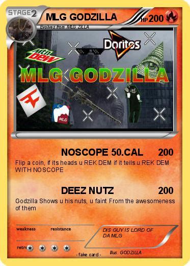 We did not find results for: Pokémon MLG GODZILLA 1 1 - NOSCOPE 50.CAL - My Pokemon Card