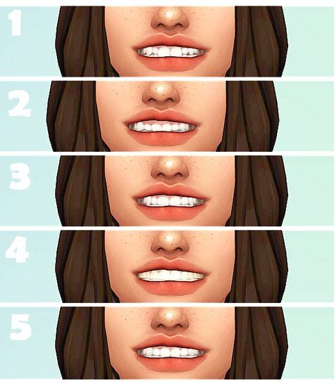 16 Sims 4 Cc Teeth Ideas Sims 4 Sims Sims 4 Cc