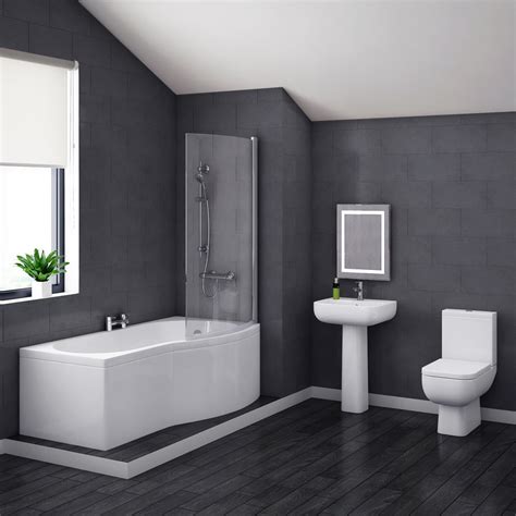 Pro 600 Modern Shower Bath Suite Online At Victorian Uk