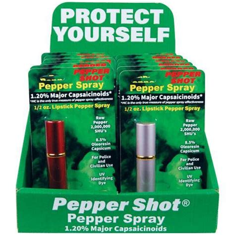 Pepper Shot Wholesale Pepper Spray Lipstick Case Of 12 12 Mc