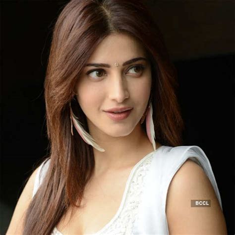 Shruti Hassan Looks Gorgeous In A White Sleeveless Dress During The Balupu Movie Interview Event