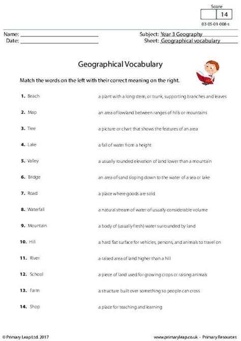 Download free printable worksheets for cbse class 10 geography with important topic wise questions, students must practice the ncert class 10 geography worksheets, question banks, workbooks and exercises with solutions which will help them in revision of important concepts class. PrimaryLeap.co.uk - Geographical Vocabulary Worksheet ...