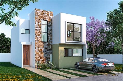 Diseños de fachadas de casas dos pisos