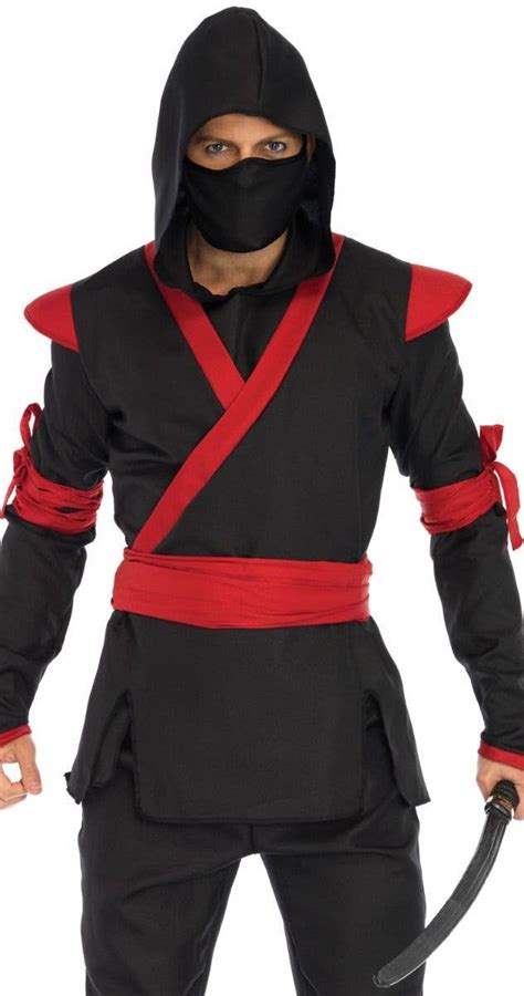 Mens Japanese Ninja Costume Ninja Warrior Fancy Dress Costume