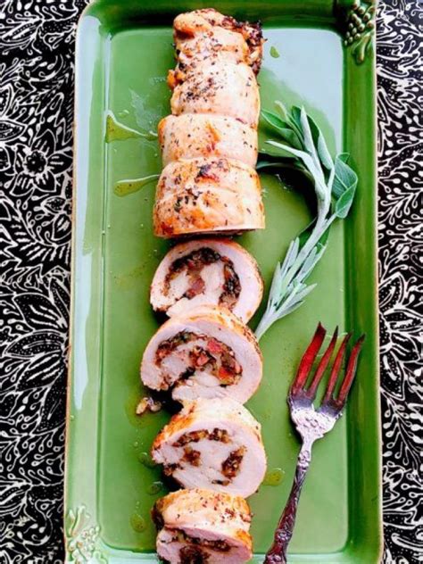 Turkey Roulade With Mushroom Pancetta Stuffing Is A Sophisticated