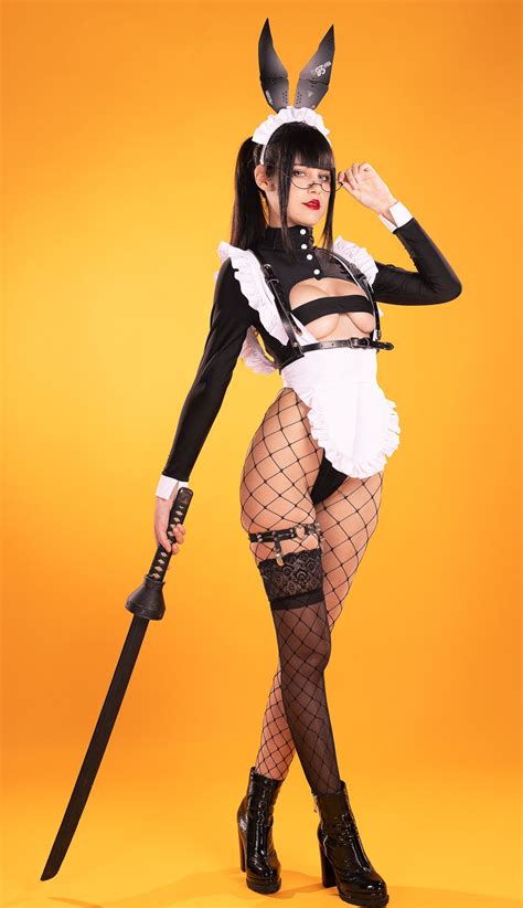 female pose reference pose reference photo maid cosplay cosplay girls bunny outfit figure