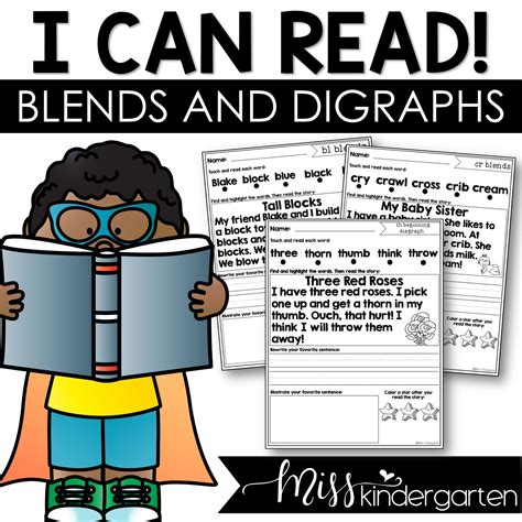 Reading Fluency Passages Mixed Vowel Blends And Digraphs Miss