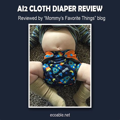 Review And Giveaway Ai2 Cloth Diaper With Charcoal Bamboo Insert