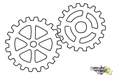 How To Draw Gears Drawingnow
