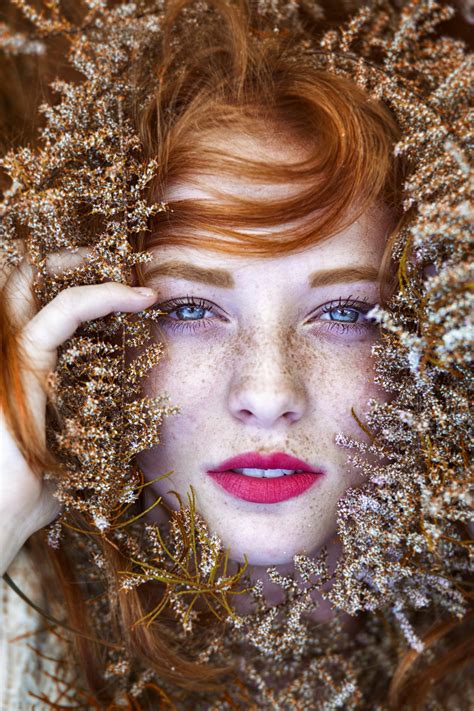 Eyes Face Nature Women Redhead Blue Eyes Sensual Gaze Model Freckles Rare