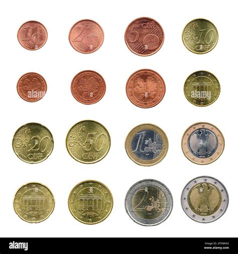 Euro Coin Back Front Cut Out Stock Images And Pictures Alamy