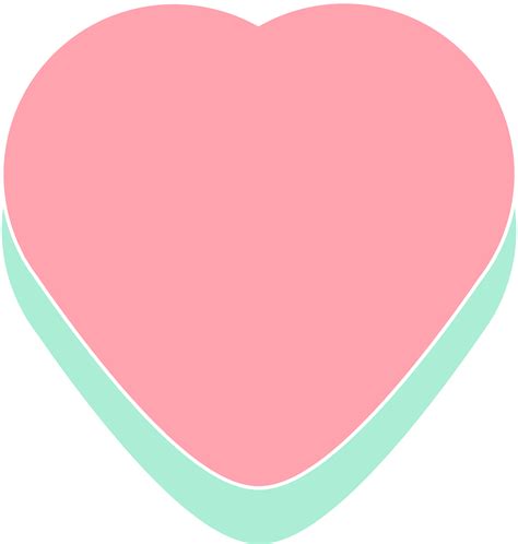 Free Cute Pastel Heart Sticker Decoration 17217482 Png With Transparent