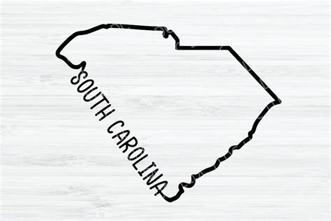 South Carolina Outline Svg South Carolina Svg South Carolina Svg