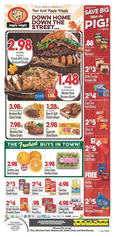 Click on a state to find the town with a piggly wiggly store nearest to you. Piggly Wiggly Ad Oct 9 - 15, 2019 - WeeklyAds2
