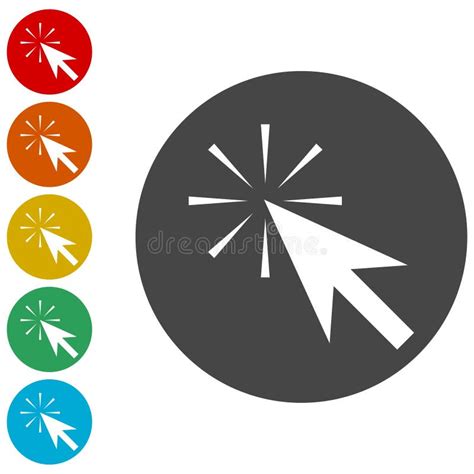 Mouse Click Icons Set Stock Vector Illustration Of Graphic 167912457