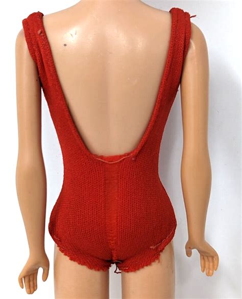 Vtg Mattel Barbie Midge Brunette Bubblecut Sl Doll Box Swimsuit Aa Ebay